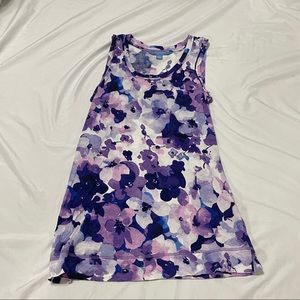 Simple Vera Wang Floral Tank Top